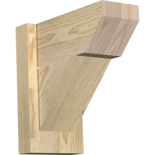 Ekena Millwork Traditional Slat Rough Sawn Outlooker, Douglas Fir, 6"W x 12"D x 12"H OUT06X12X12TRA06RDF - main